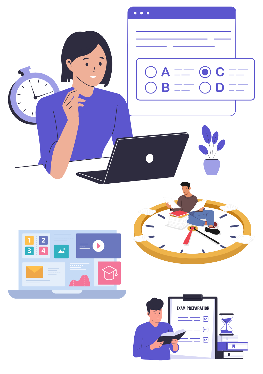 Students improving their English communication and preparing for IELTS, OET, and PTE exams at a professional language training institute.<br />
