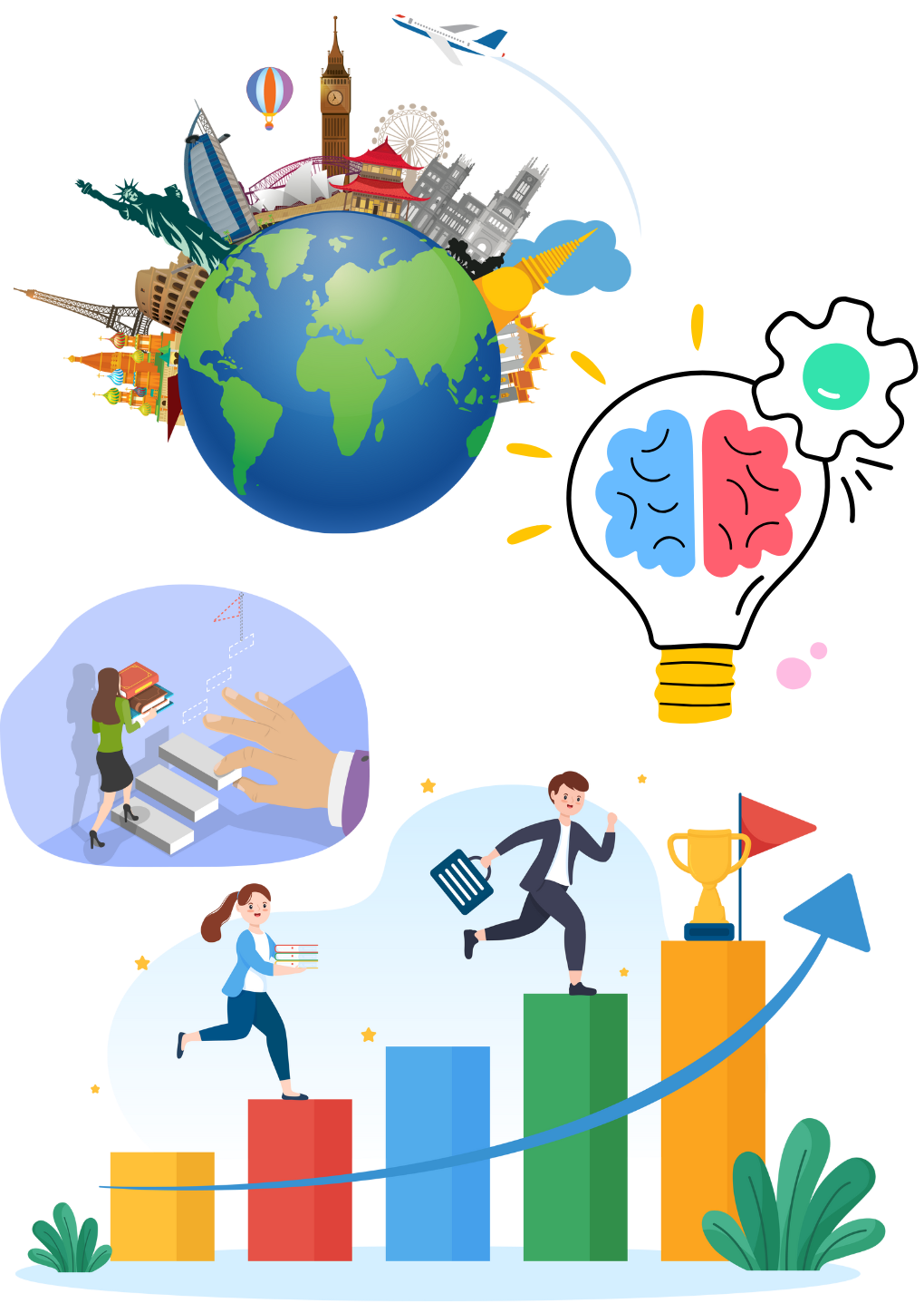 Students improving their English communication and preparing for IELTS, OET, and PTE exams at a professional language training institute.<br />
